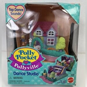 Polly Pocket Dance Studio Pollyville #14529 1995 Vintage NEW see description